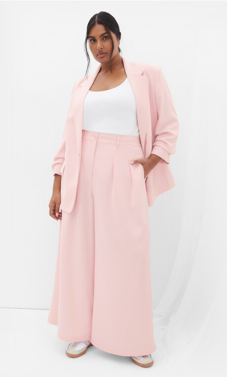 Plus Size Abbie Blazer - heavenly pink