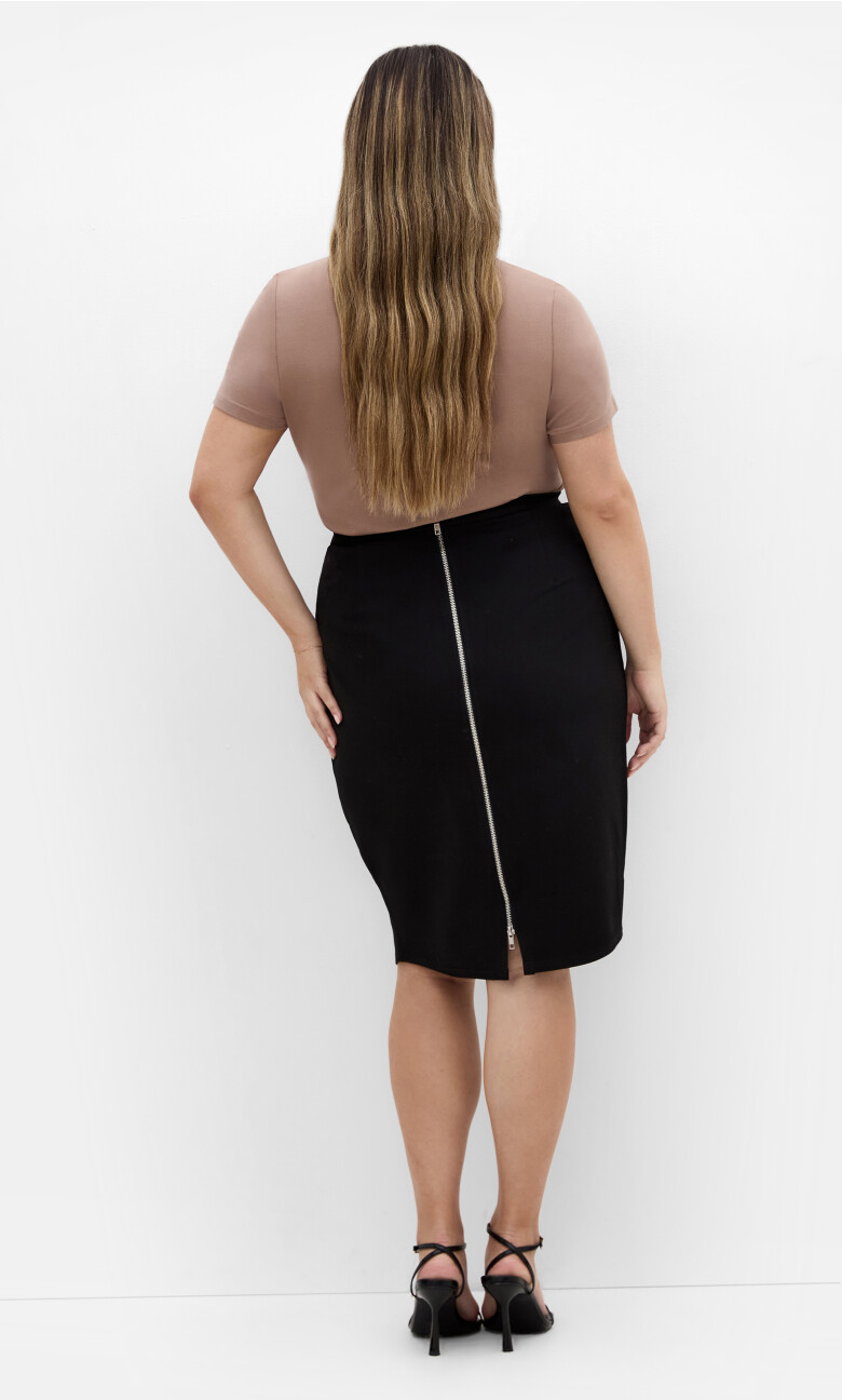 Midi Tube Skirt - black