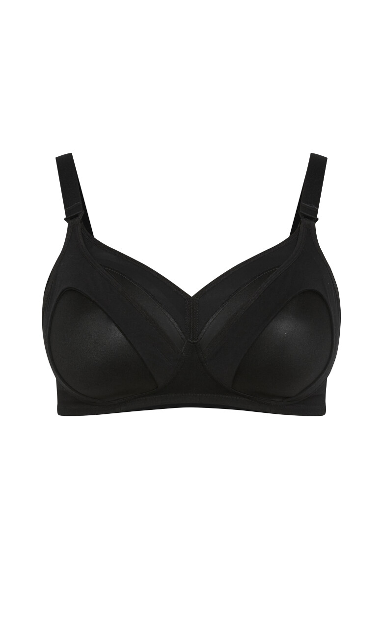 Wireless Maternity Bra - black