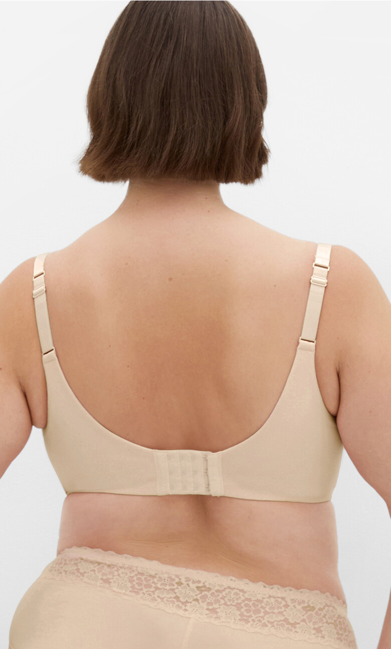 Smooth & Chic Cotton T-Shirt Bra - latte