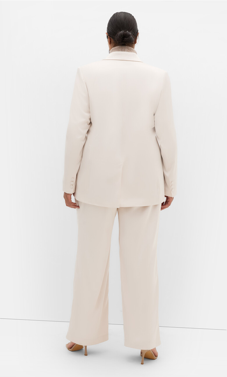 Rylie Satin Blazer - oat