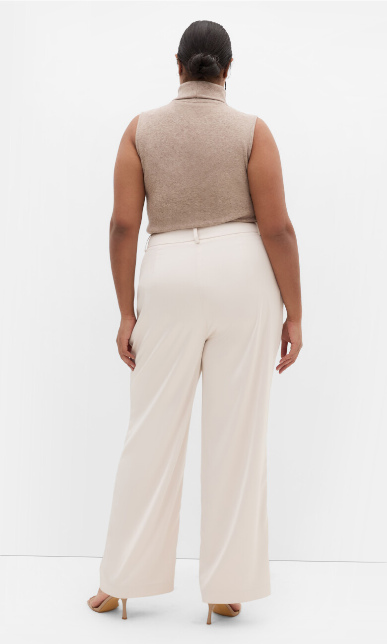 Rylie Wide Leg Pant - oat