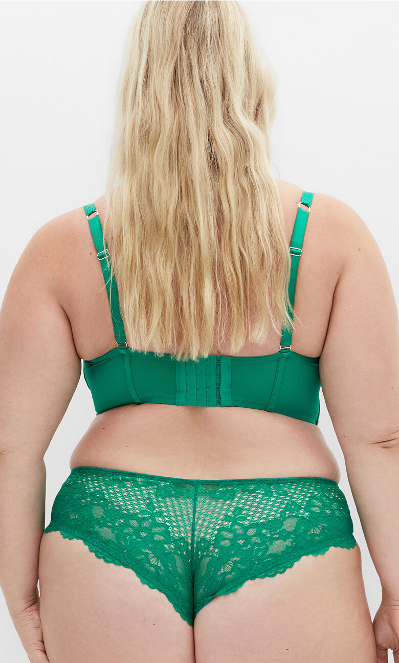 Allure Demi Longline Bra - kelly green