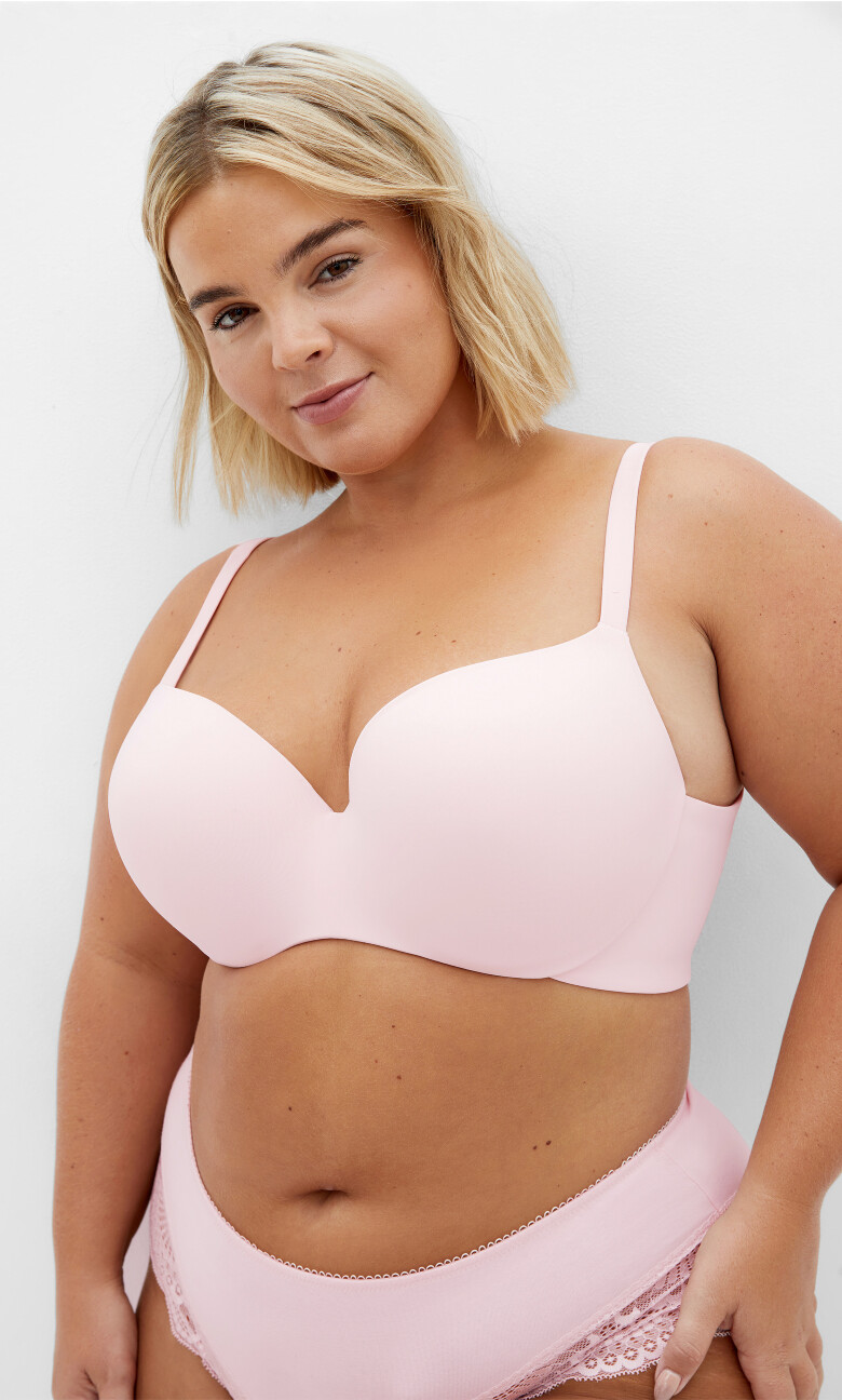 Plus Size Bodycon Contour Bra - Pink Icing