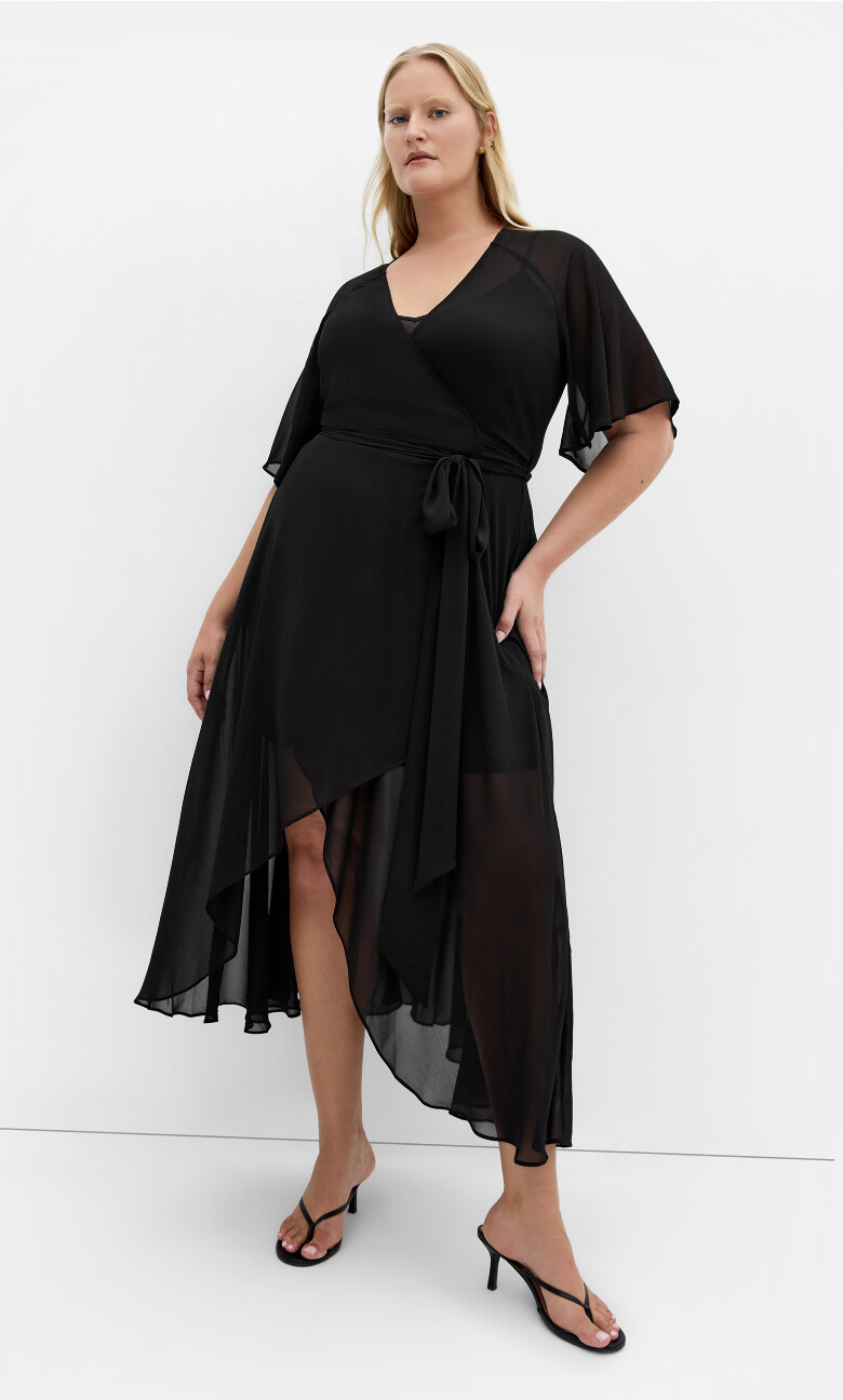 Plus Size Lovers Lane Dress - black