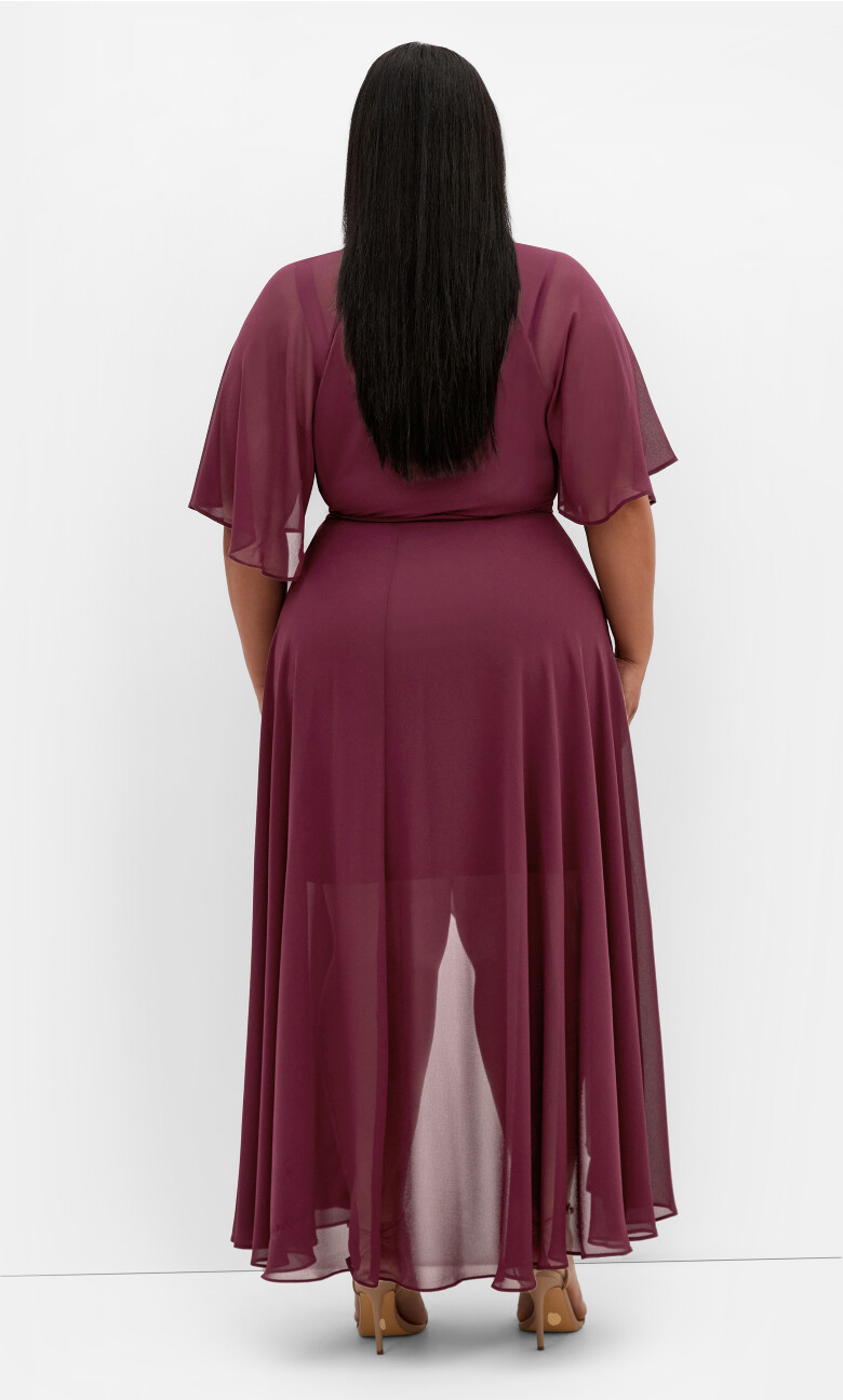 Lovers Lane Dress - burgundy