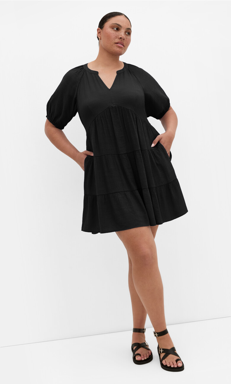 Plus Size Kara Dress - black (UPDATED)