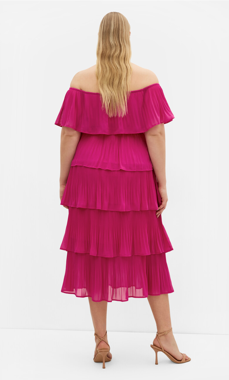 Night Garden Dress - hot pink