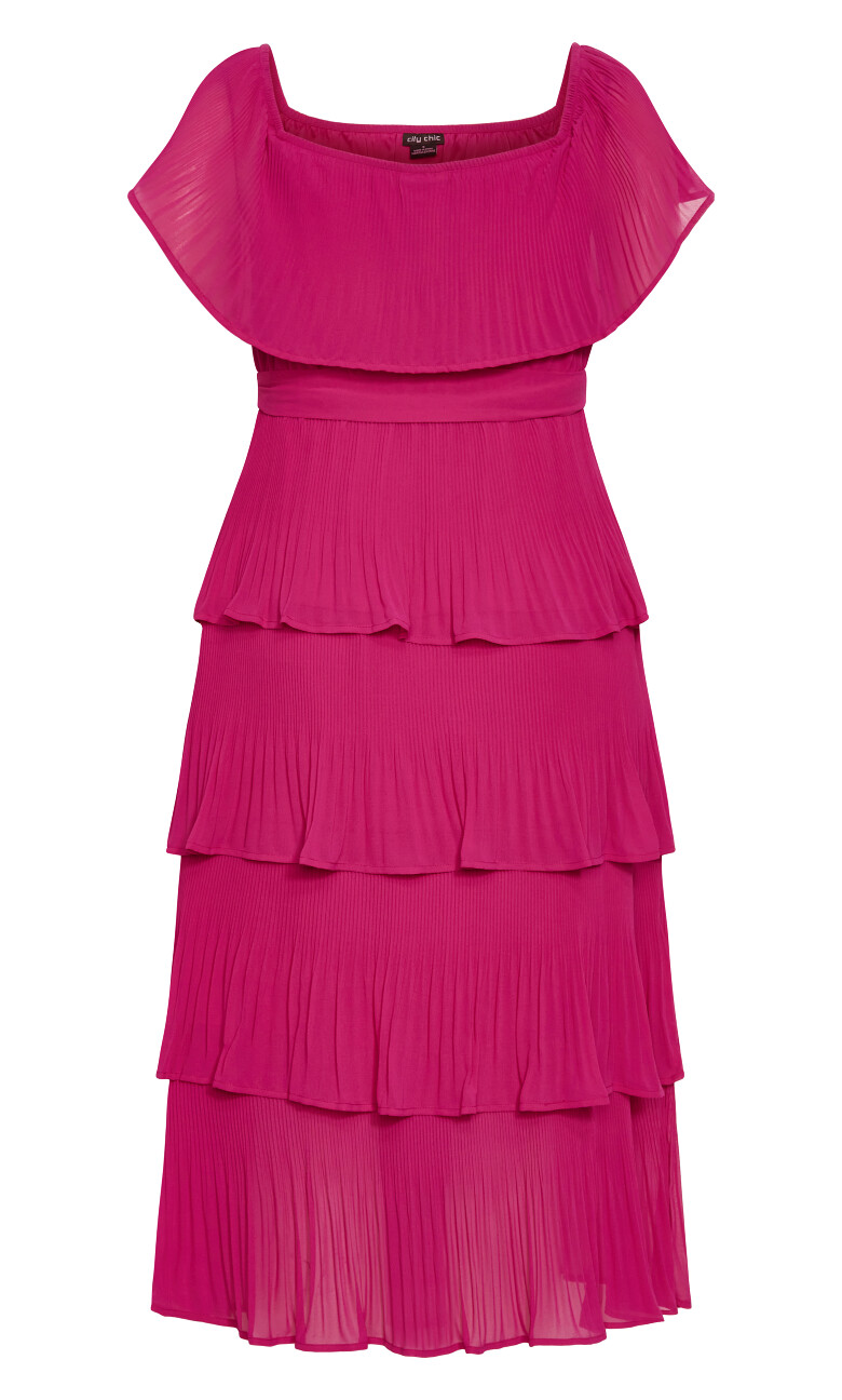 Night Garden Dress - hot pink