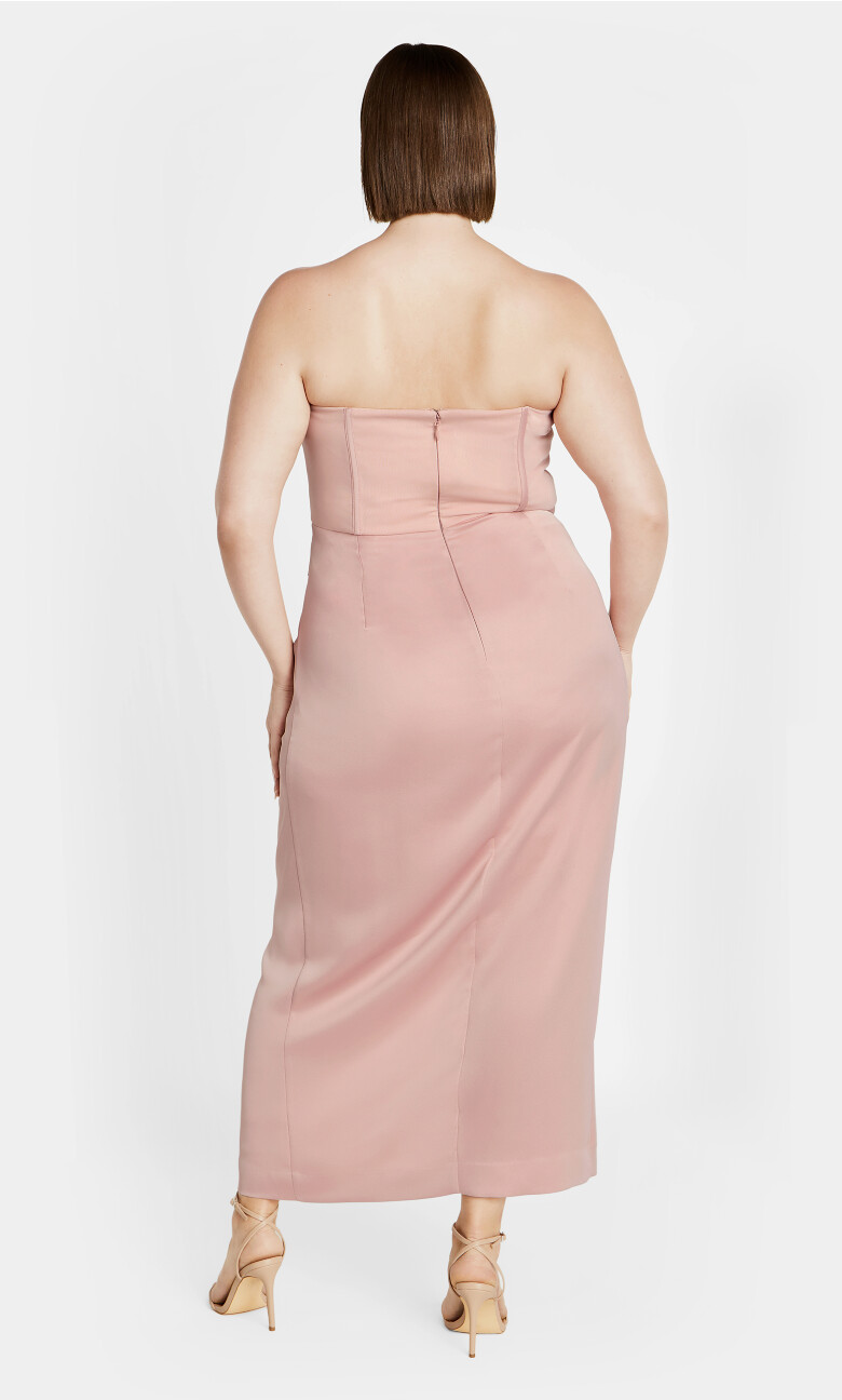 Leyla Strapless Maxi Dress - ballet pink