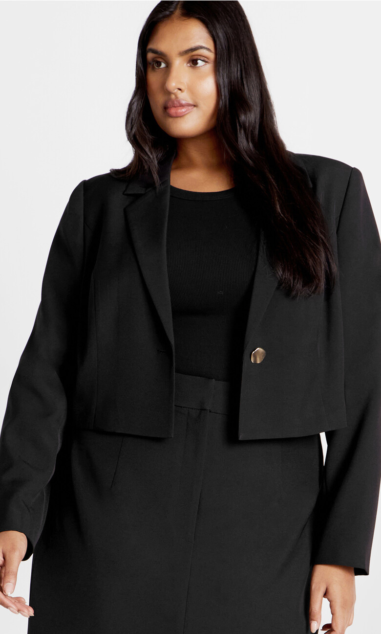 Karter Crop Jacket - black