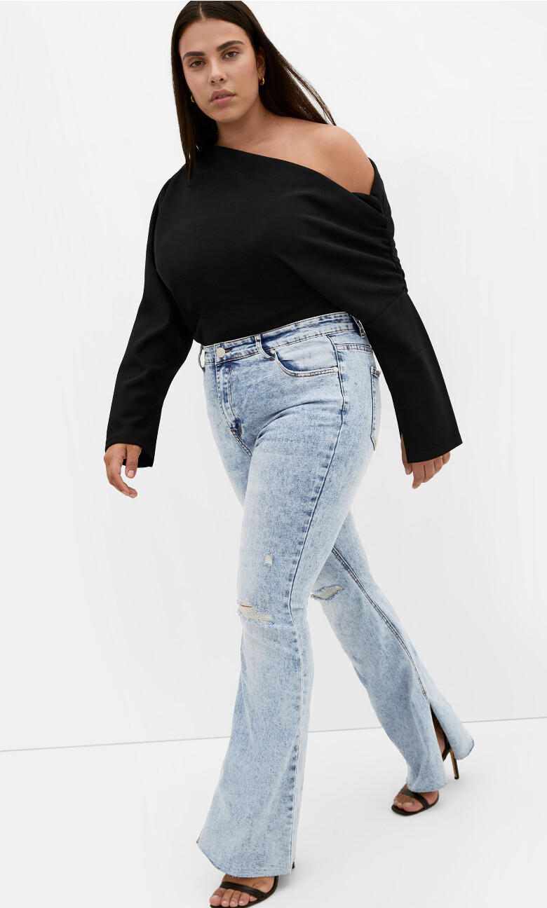 Plus Size Asha Letitia Jean - light wash