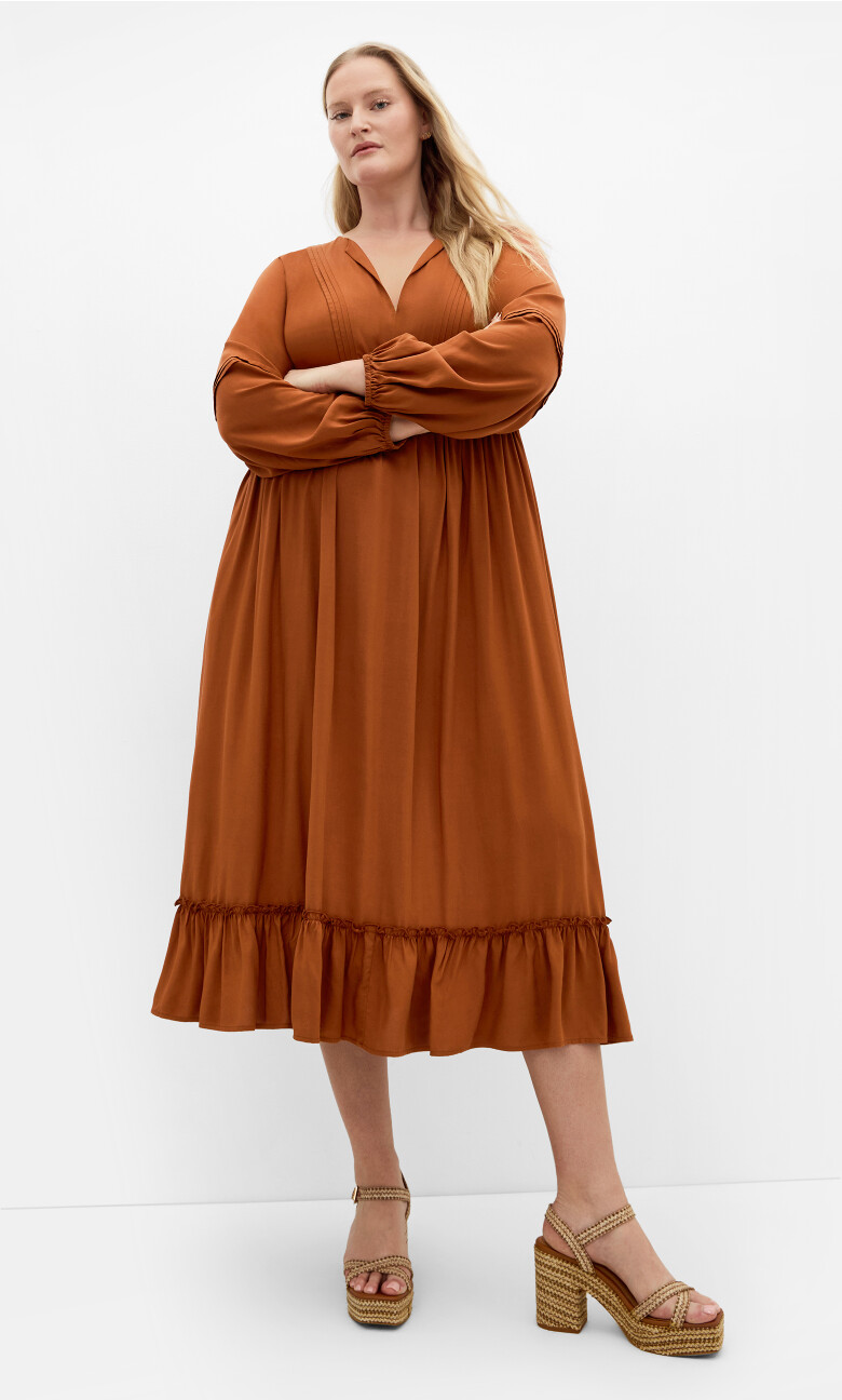 Plus Size Alena Maxi Dress - masala