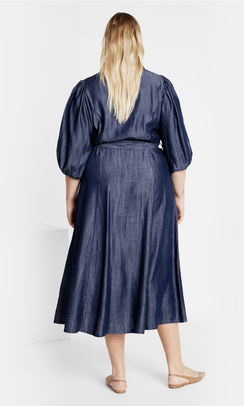Matilda Denim Maxi Dress - dark wash