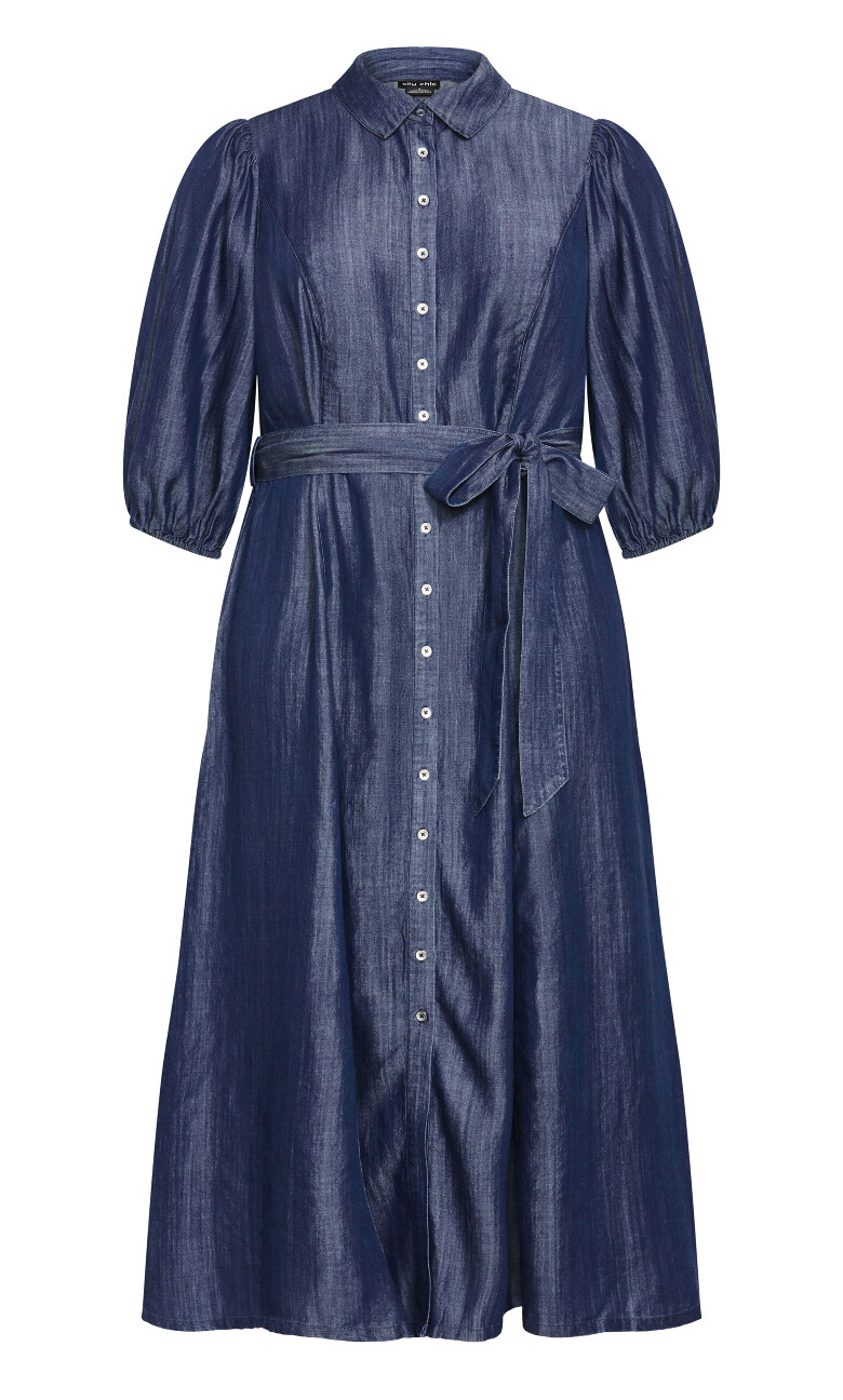 Matilda Denim Maxi Dress - dark wash