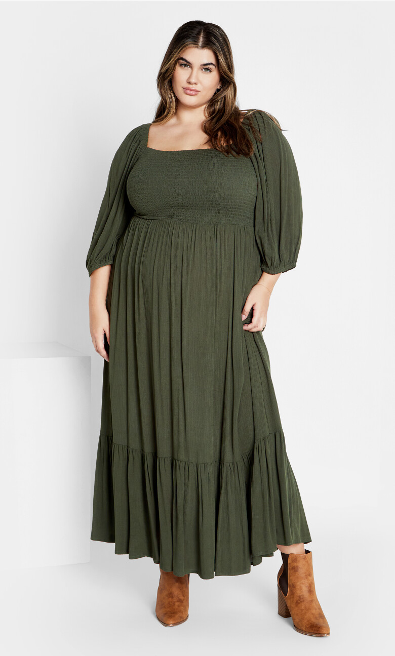 Kaylee Maxi Dress - khaki