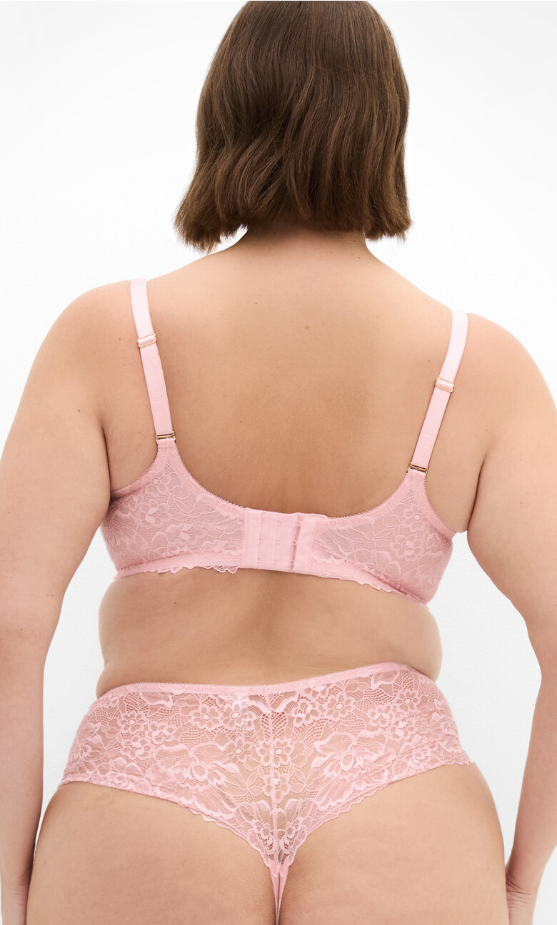 Caitlin Lace Cheeky Panty - sugar pink