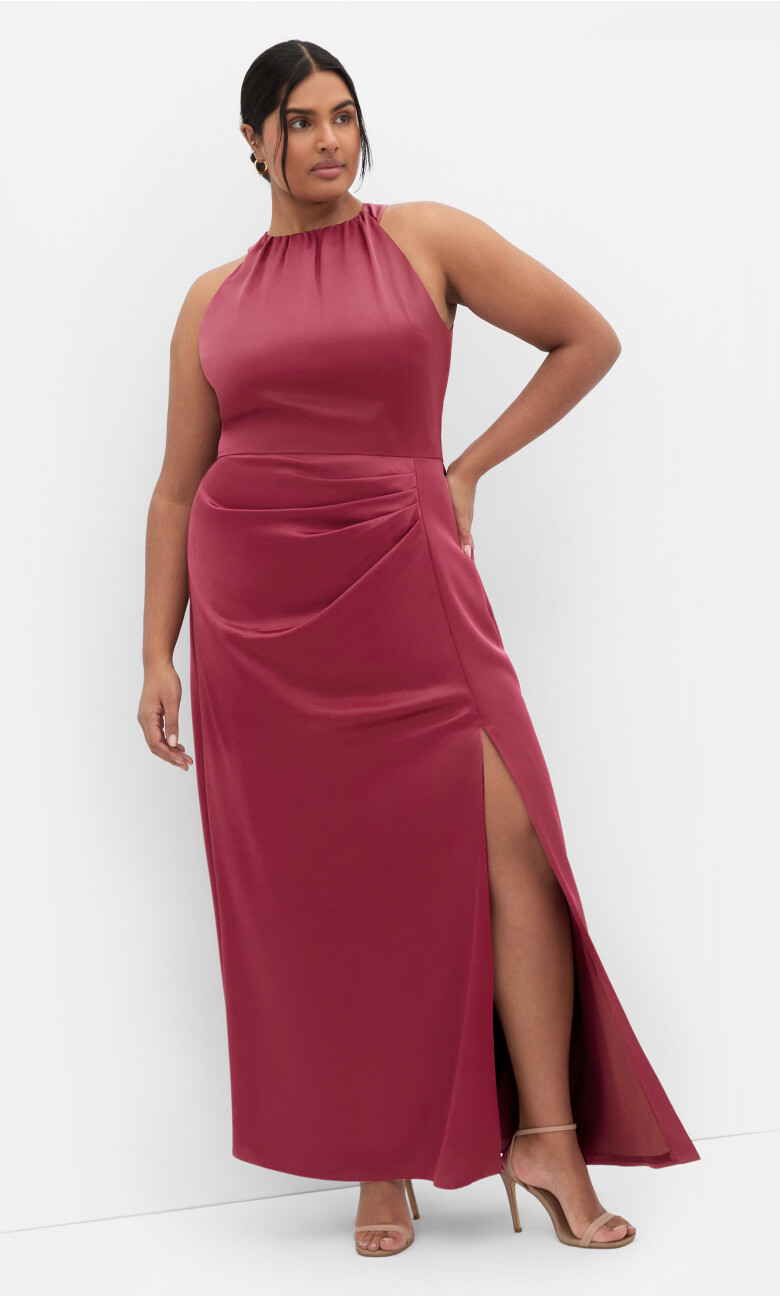 Celina Maxi Dress - Bordeaux