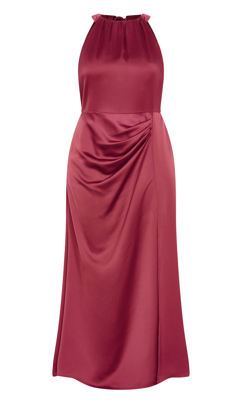 Celina Halter Maxi Dress - bordeaux