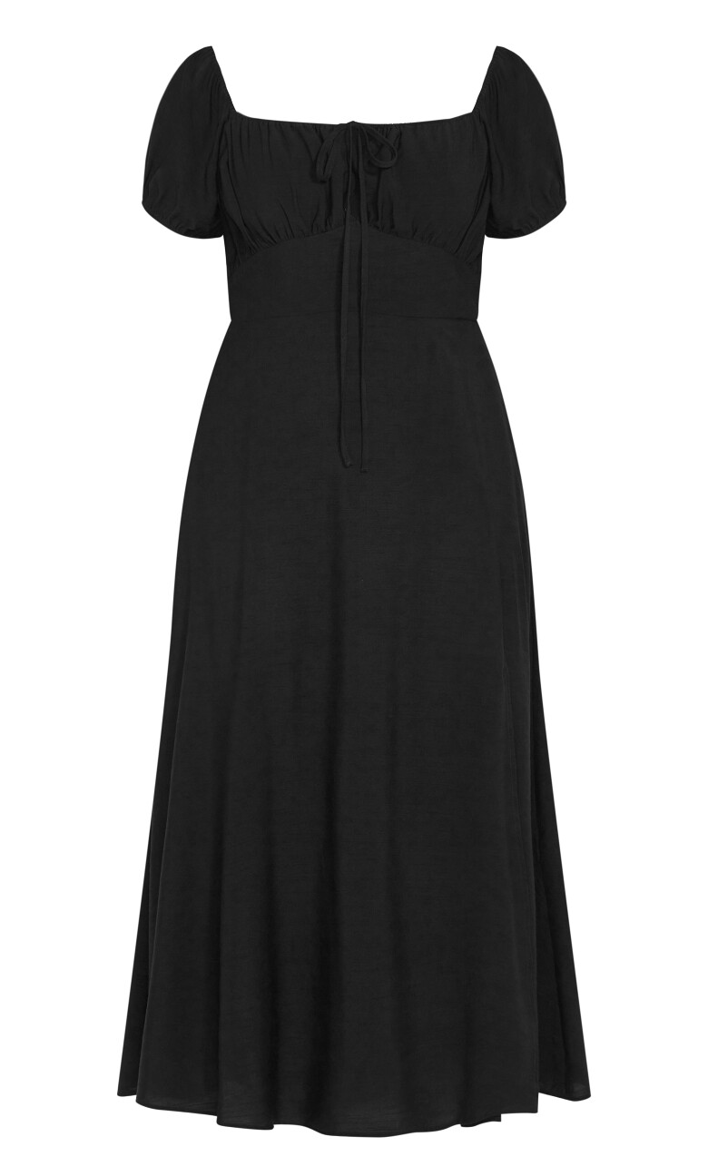 Abbigail Split Maxi Dress - black