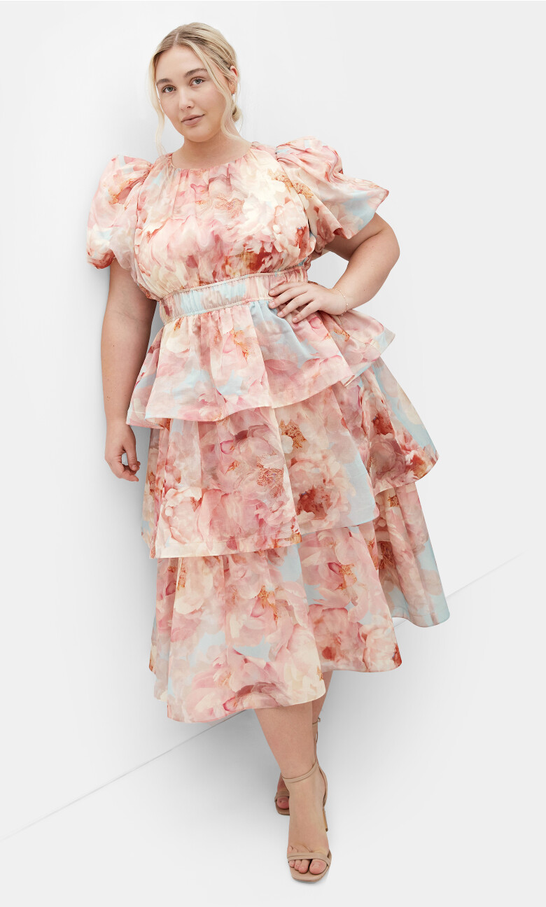 Heavenly Print Maxi Dress - floral