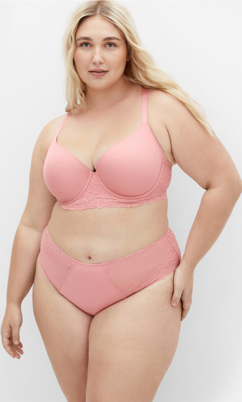 Gemma Hi Brief - rose pink