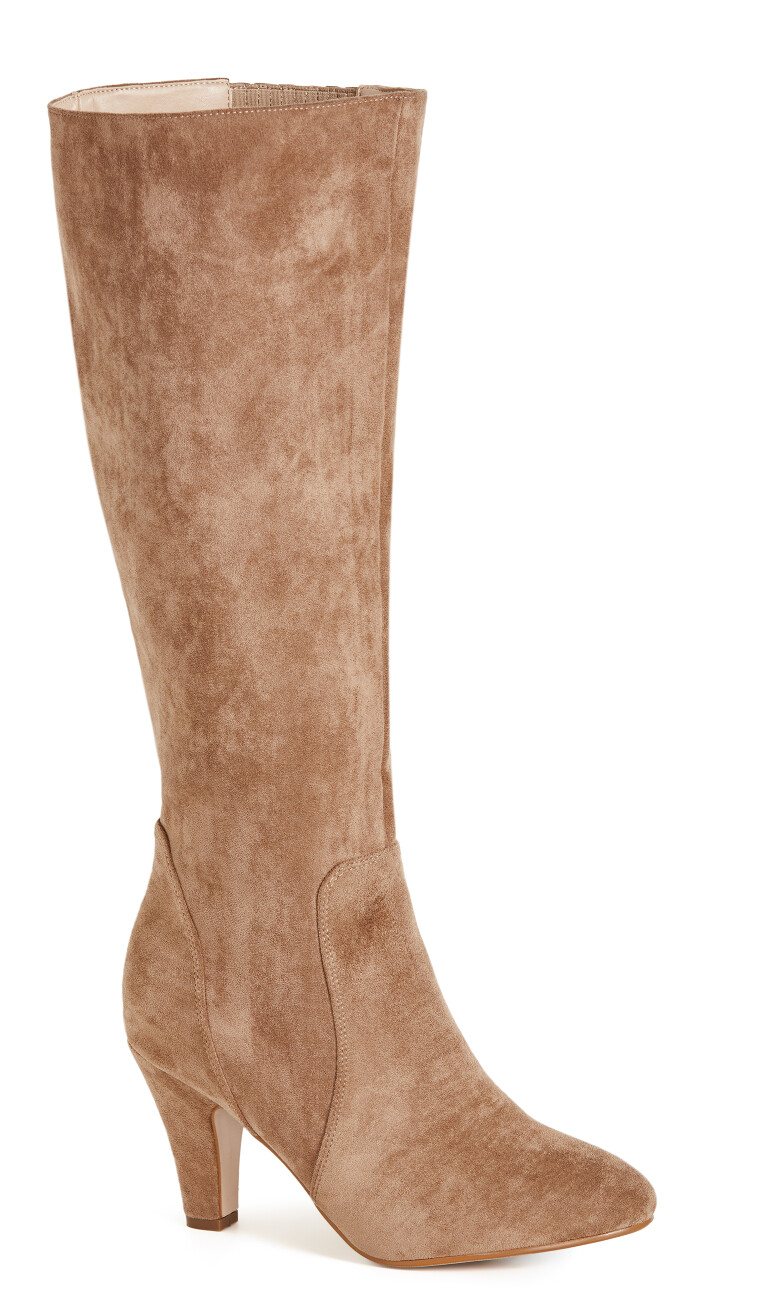 WIDE FIT Cassie Boot - taupe