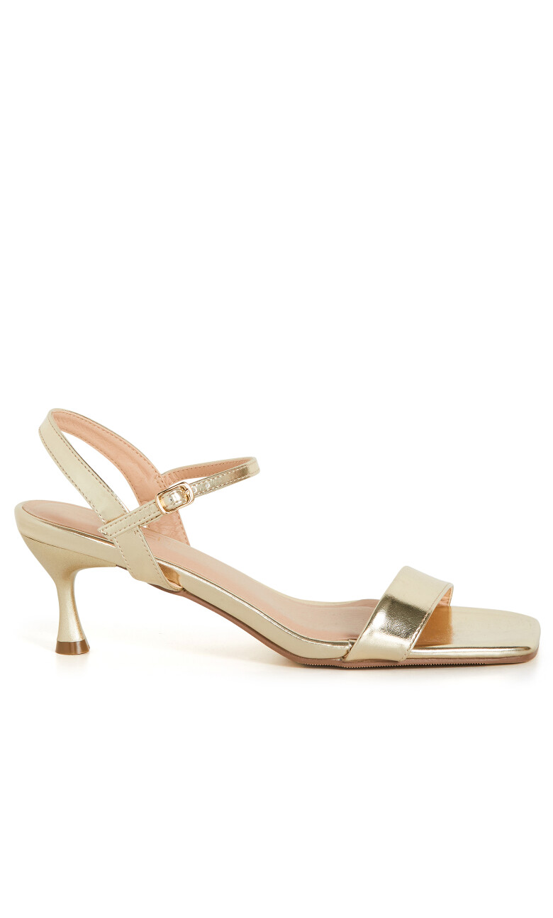 WIDE FIT Party Time Heel - gold