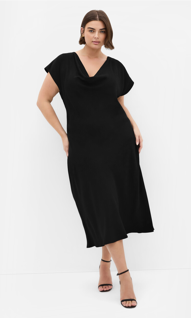 Plus Size Piccadilly Dress - black