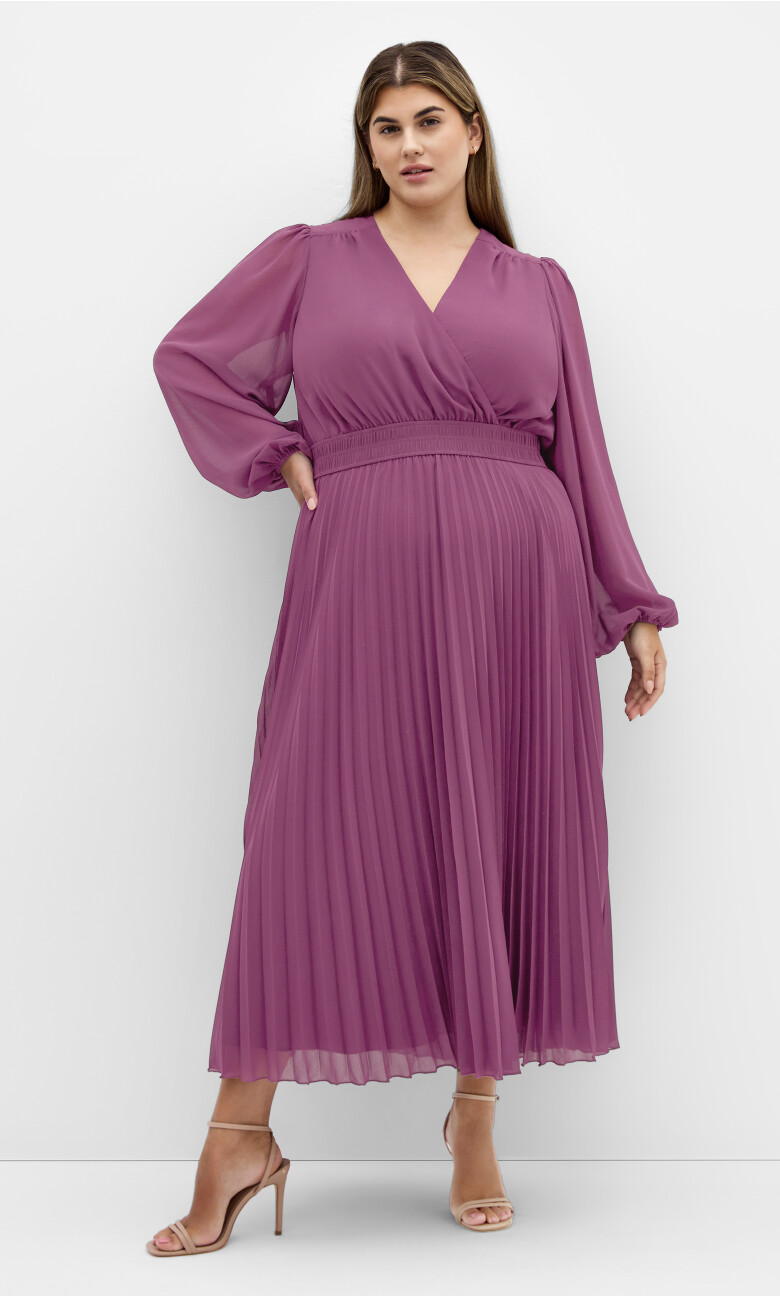 Plus Size Finley Sheer Dress - Orchid (UPDATED)