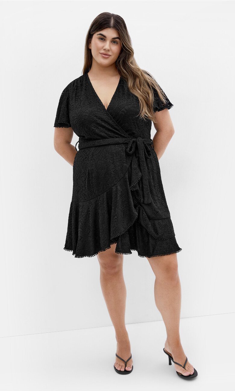 DRESS SWEET LACE - Black