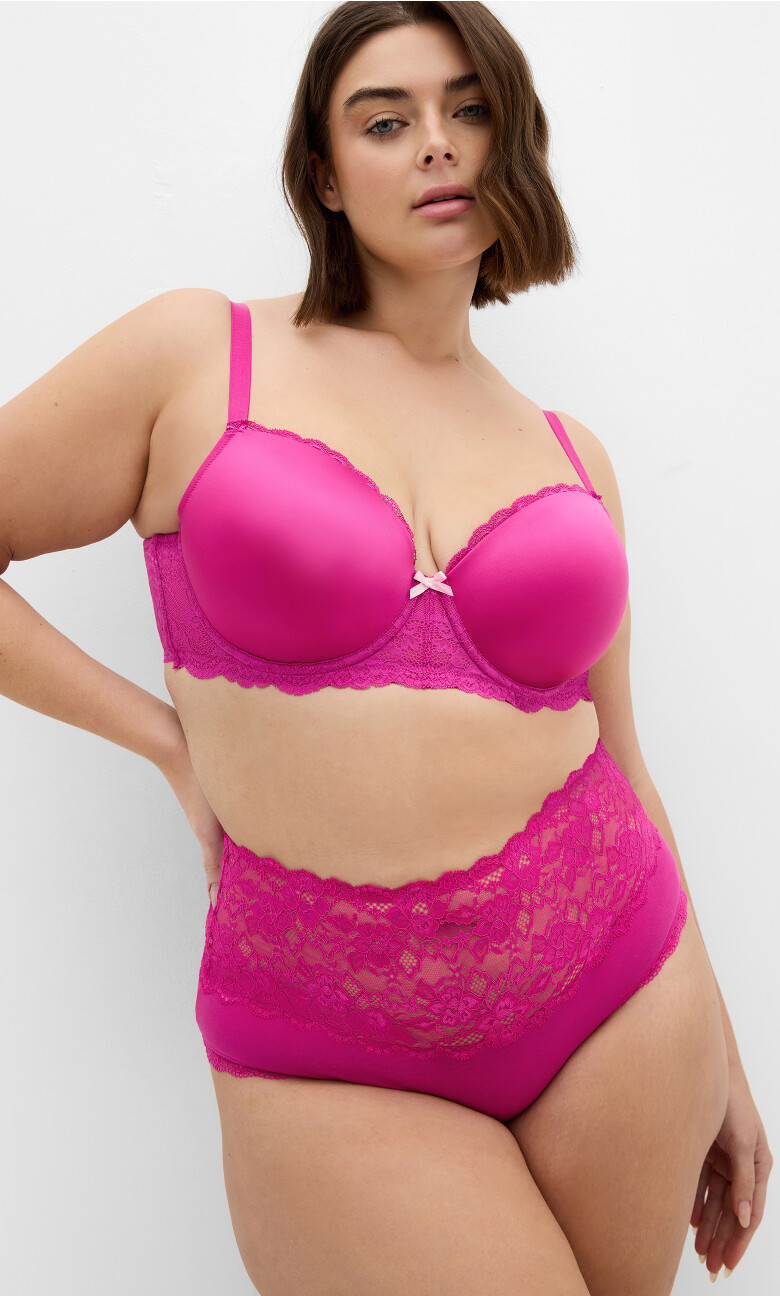 Plus Size Iris 3 Pack Cotton Hi Brief - multi
