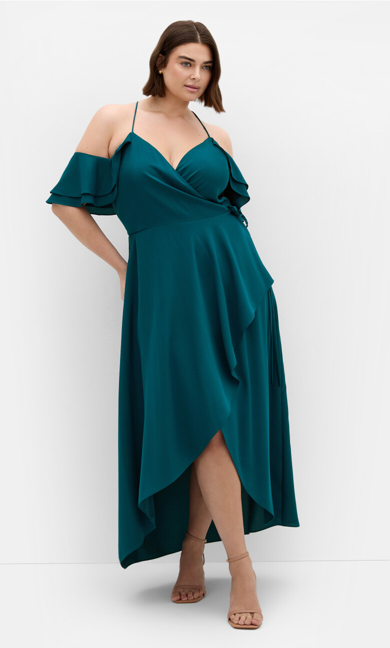 Plus Size Miss Jessica Maxi Dress - emerald