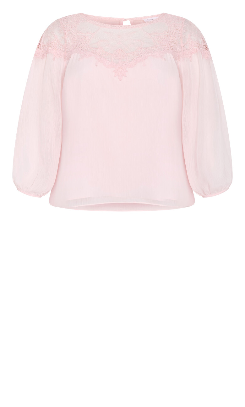 Emilee Lace Shirt - light pink