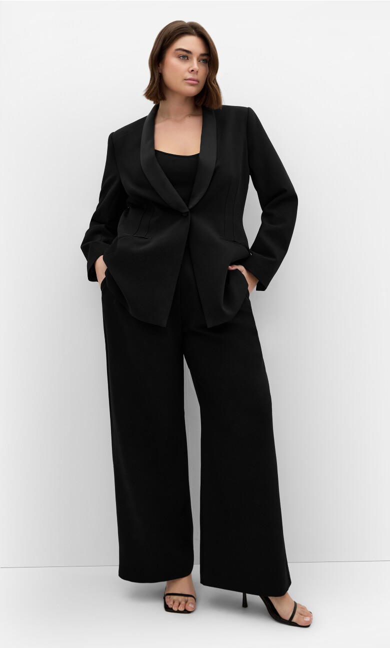 Plus Size Alece Wide Leg Pant - black (UPDATED)