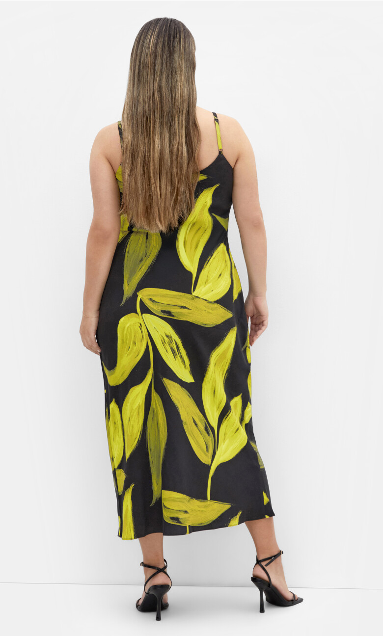 Zest Print Dress - black