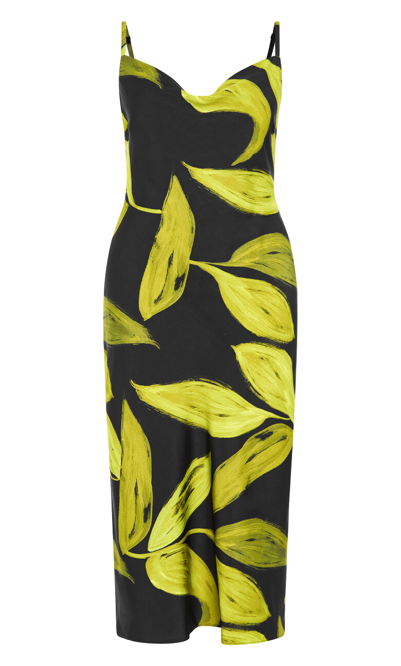 Zest Print Dress - black