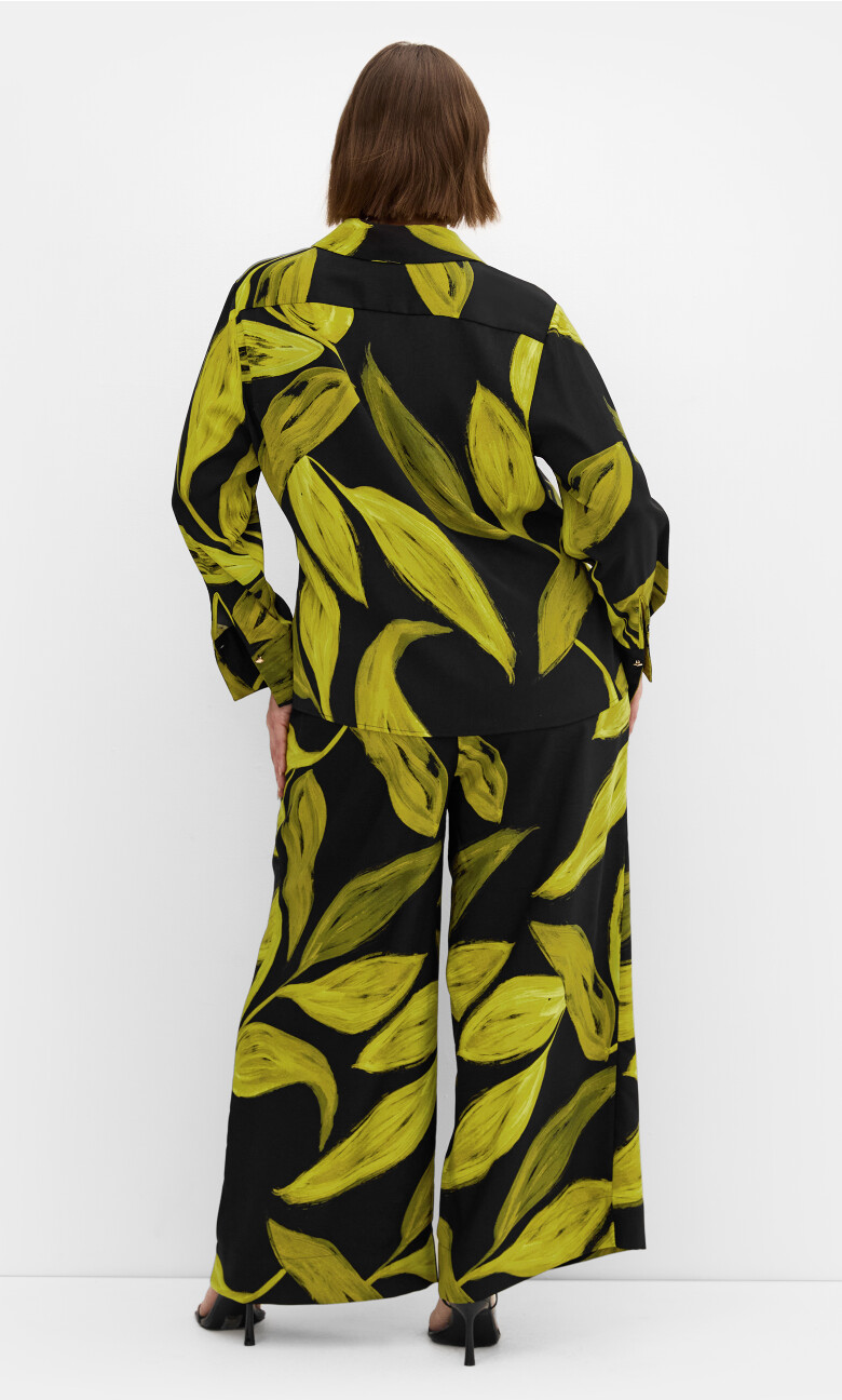 Shania Zest Print Shirt - black