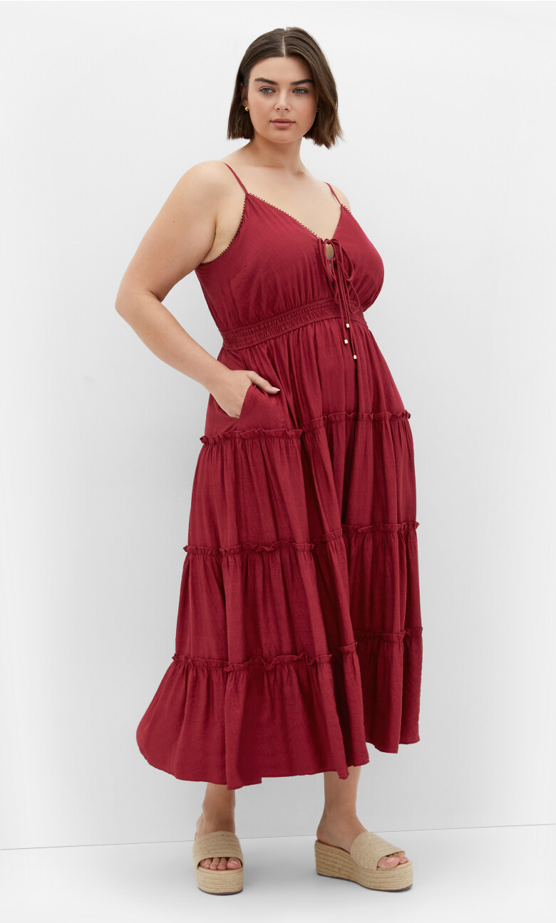 Plus Size Aiza Maxi Dress - shiraz