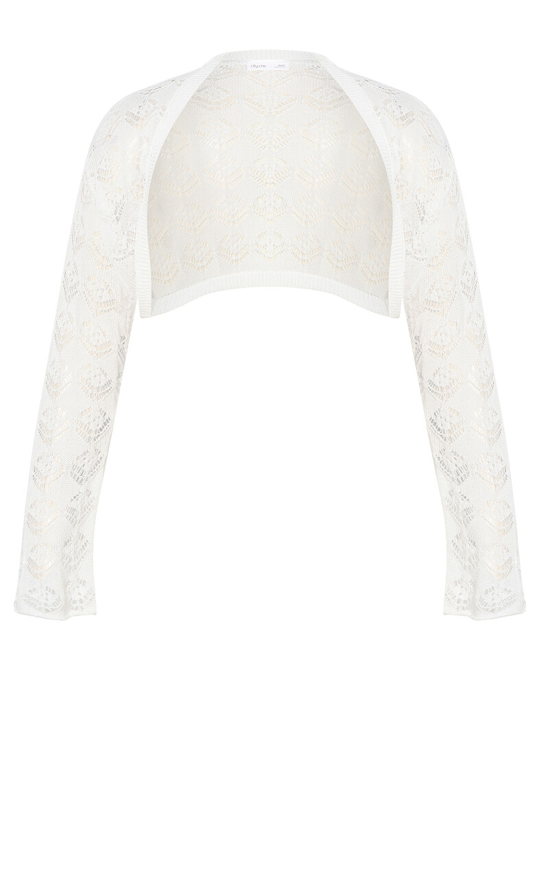 Crochet Shrug - ivory
