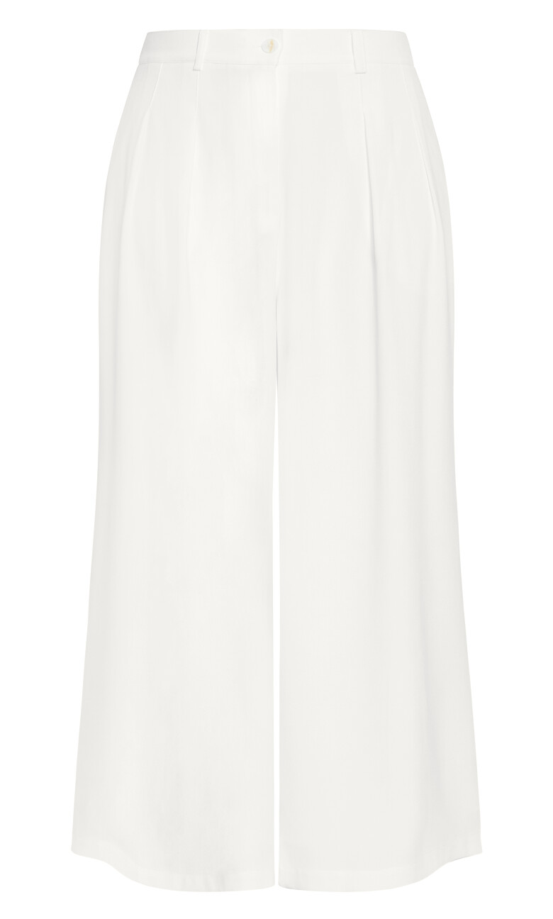 Abbie Fully Lined Wide Leg Pant - ivory