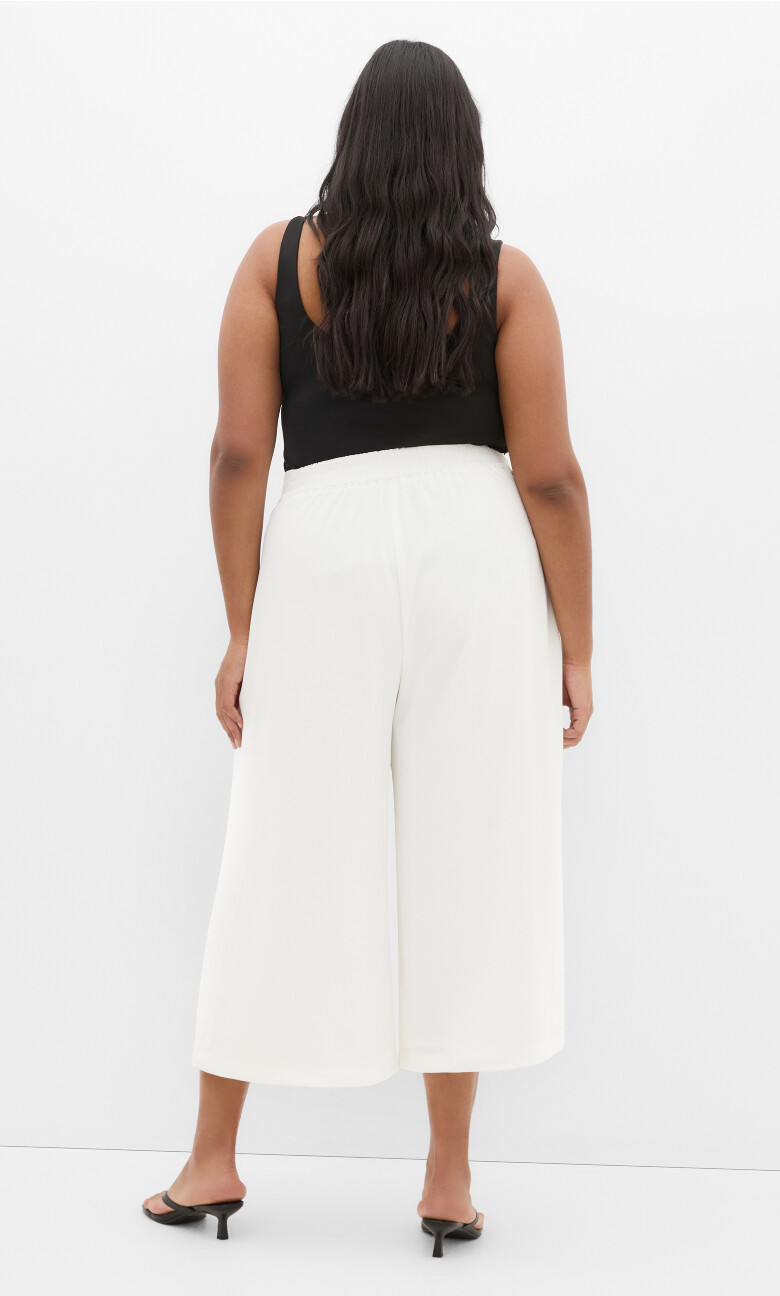 Abbie Crop Pant - ivory