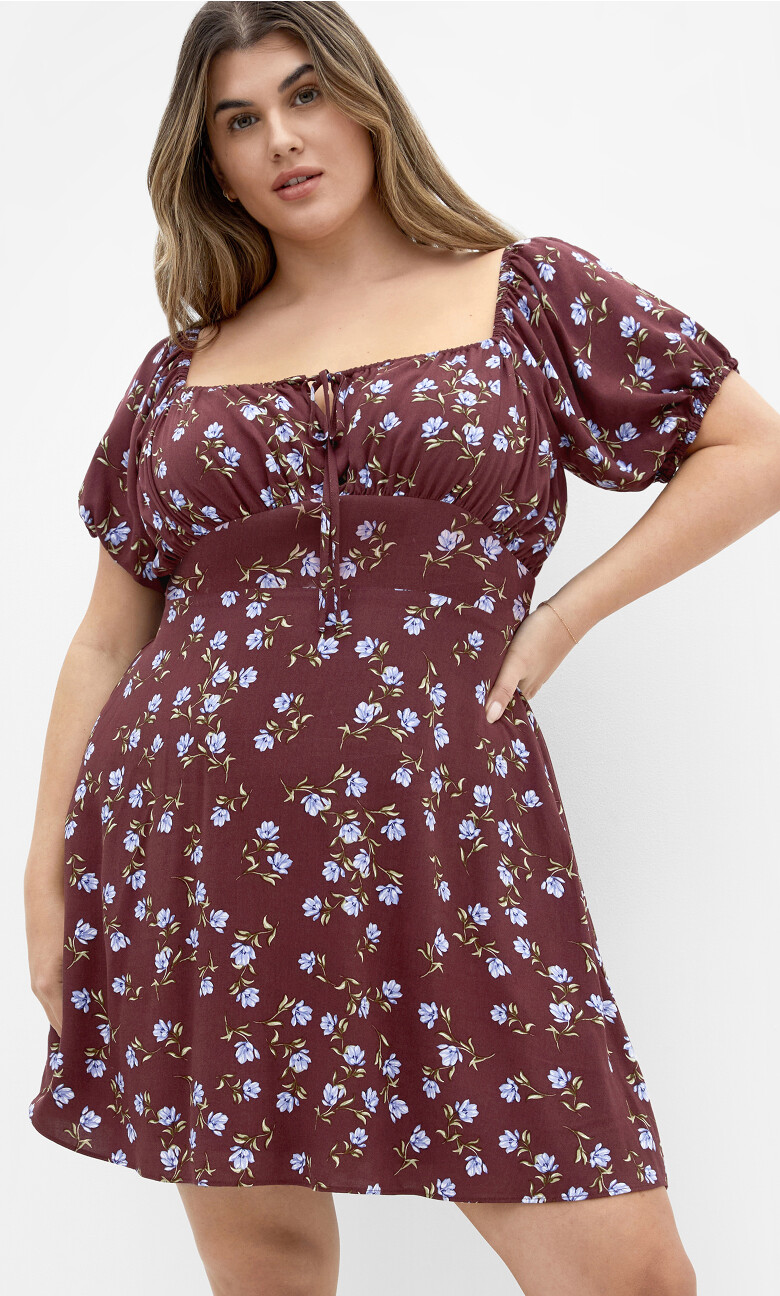Plus Size DRESS ABBIE SHORT L - Cocoa Meadow