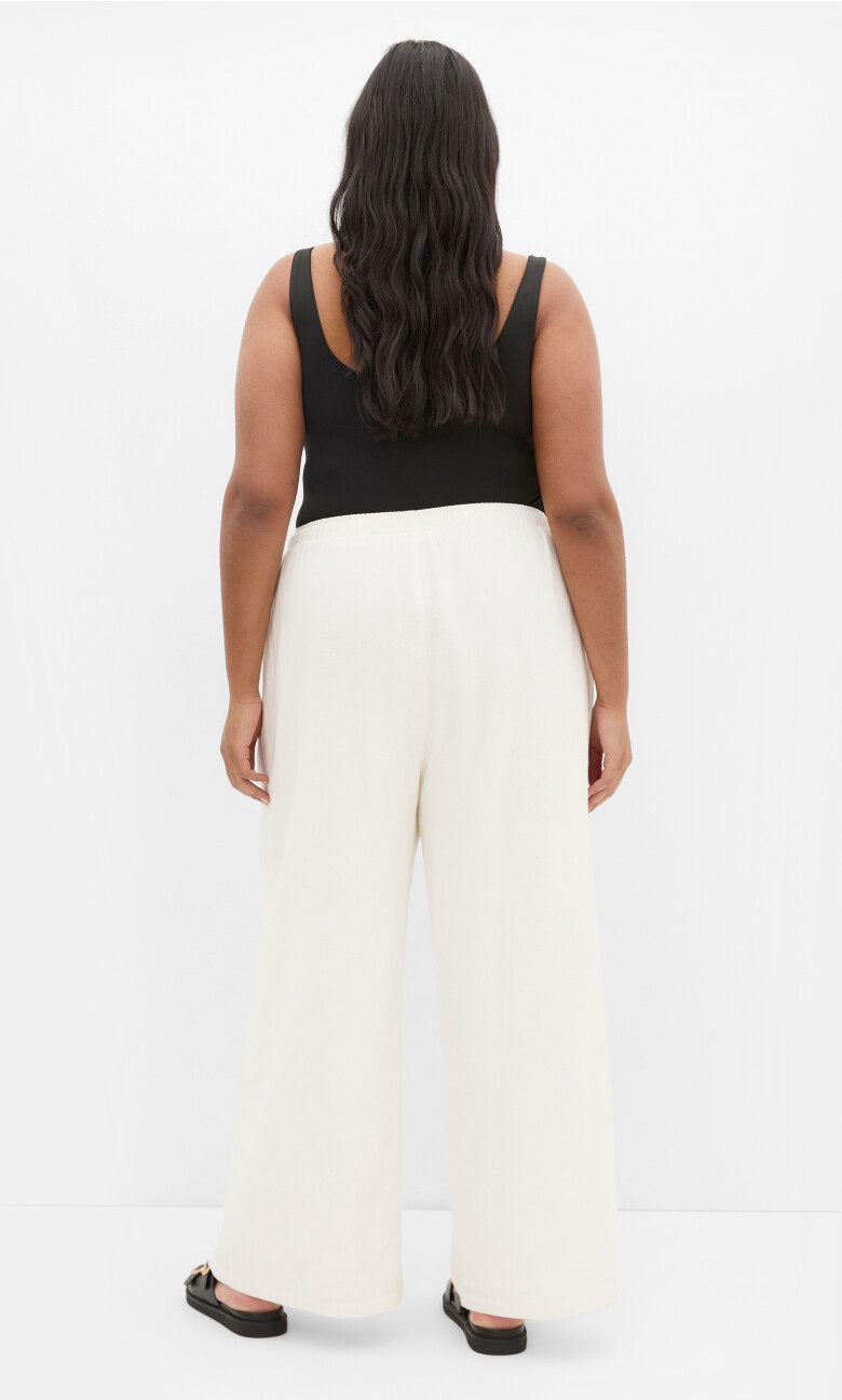 Holly Linen Pant - ivory