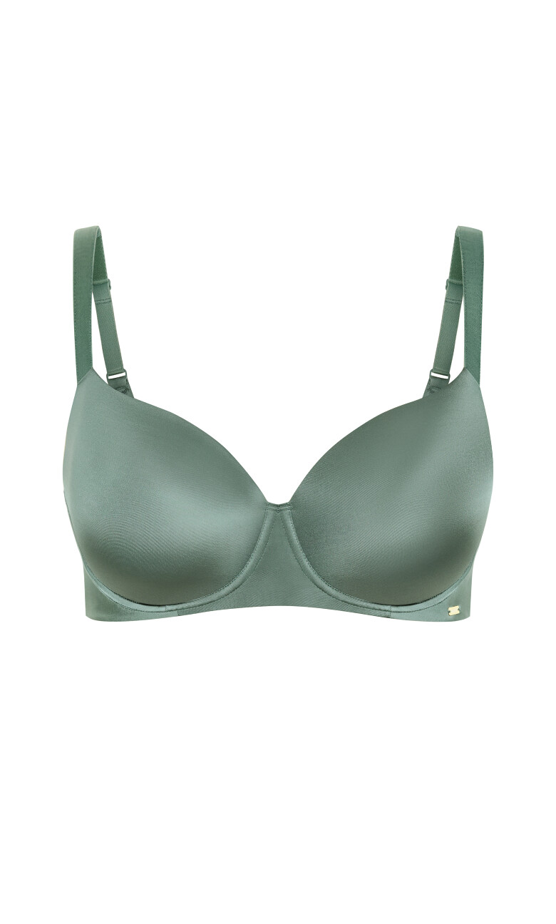 Smooth & Chic T-Shirt Bra - sage