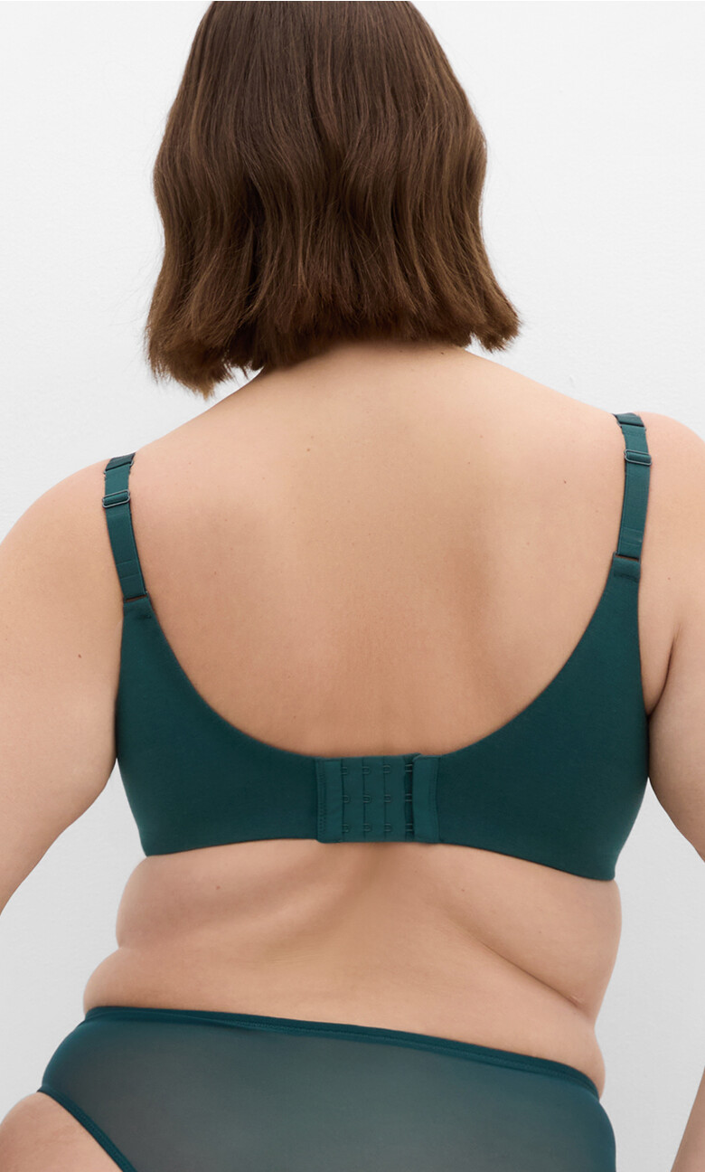 Smooth & Chic Cotton T-Shirt Bra - teal