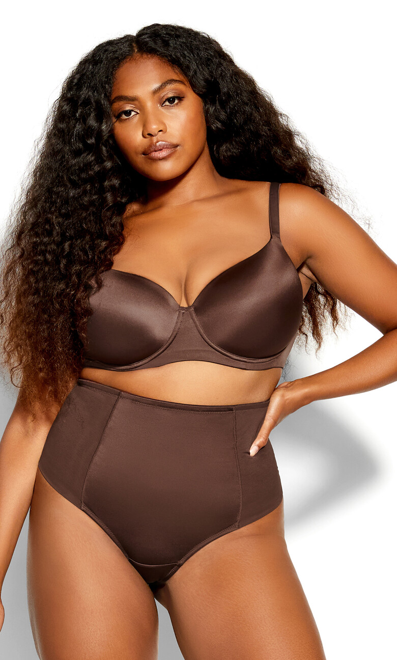 Smooth & Chic Control Thong - espresso