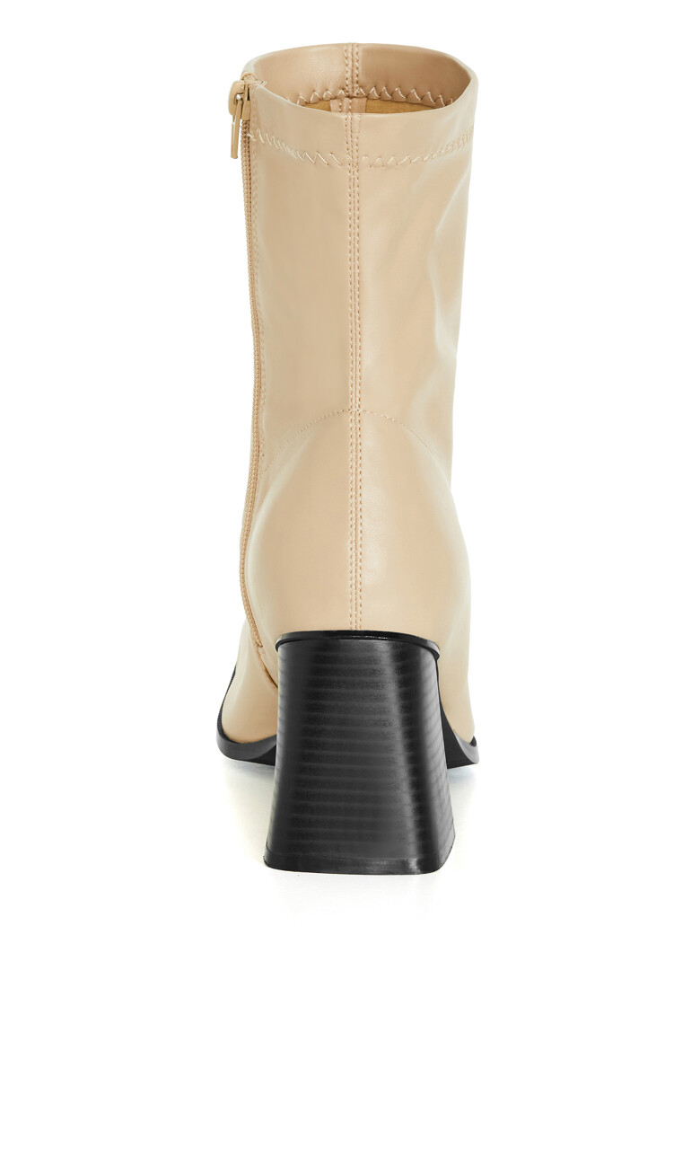 WIDE FIT Robbie Ankle Boot - bone