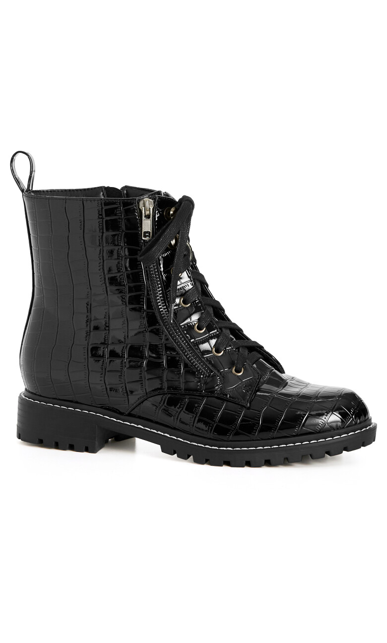 WIDE FIT Birdie Ankle Boot - black