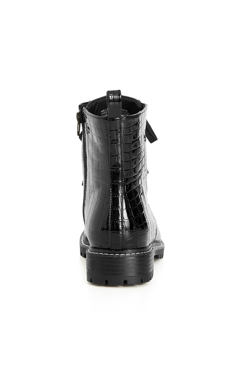 WIDE FIT Birdie Ankle Boot - black